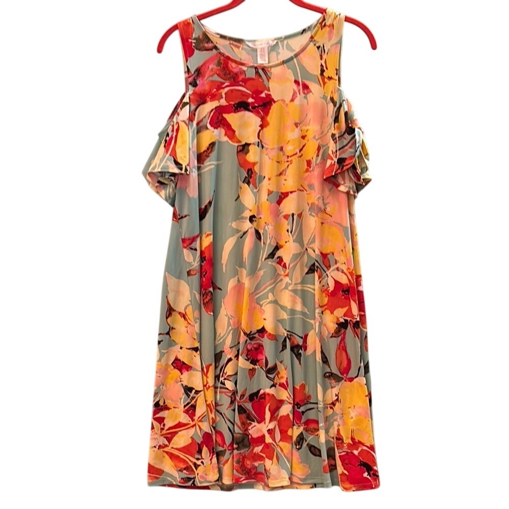 London Times Floral Sleeveless‎ Dress US 10